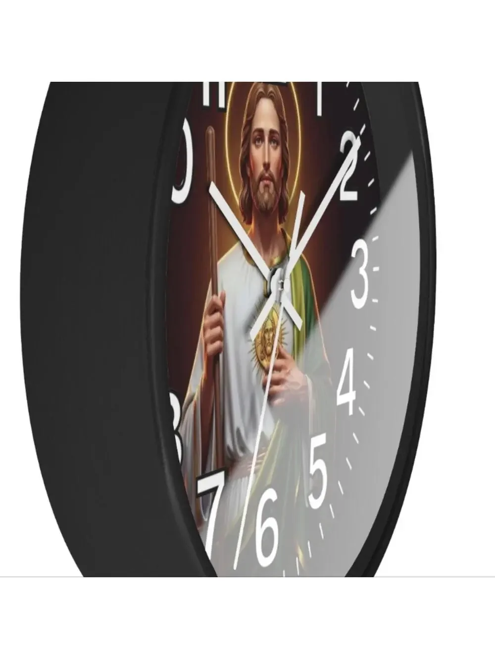 San Judas Tadeo Glow In The Dark Wall Clock New!
